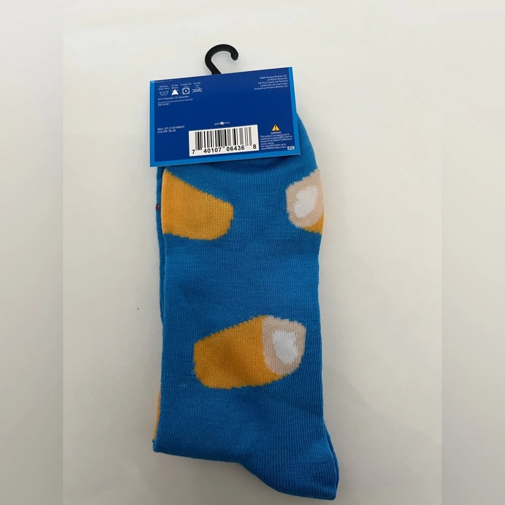 Hostess Twinkies Socks Fits Men’s Shoe Size 6-12